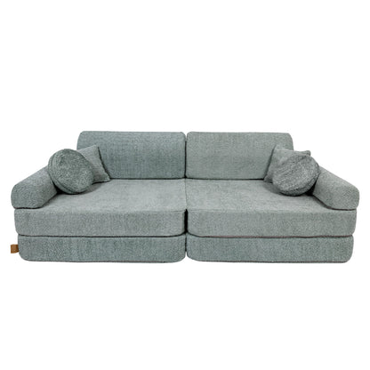 Modular Sofa for Kids - Premium Boucle, Fresh Mint