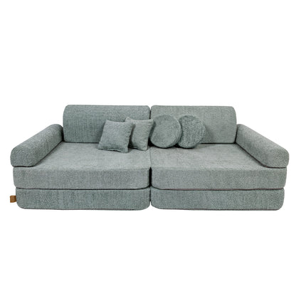 Modular Sofa for Kids - Premium Boucle, Fresh Mint