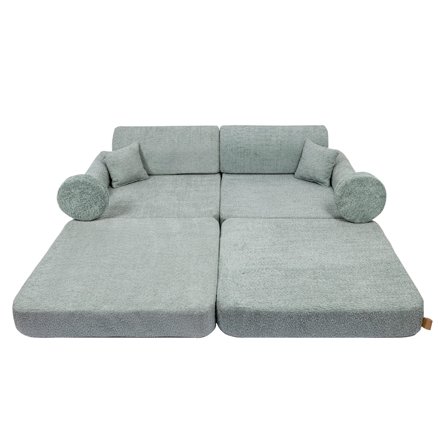 Modular Sofa for Kids - Premium Boucle, Fresh Mint