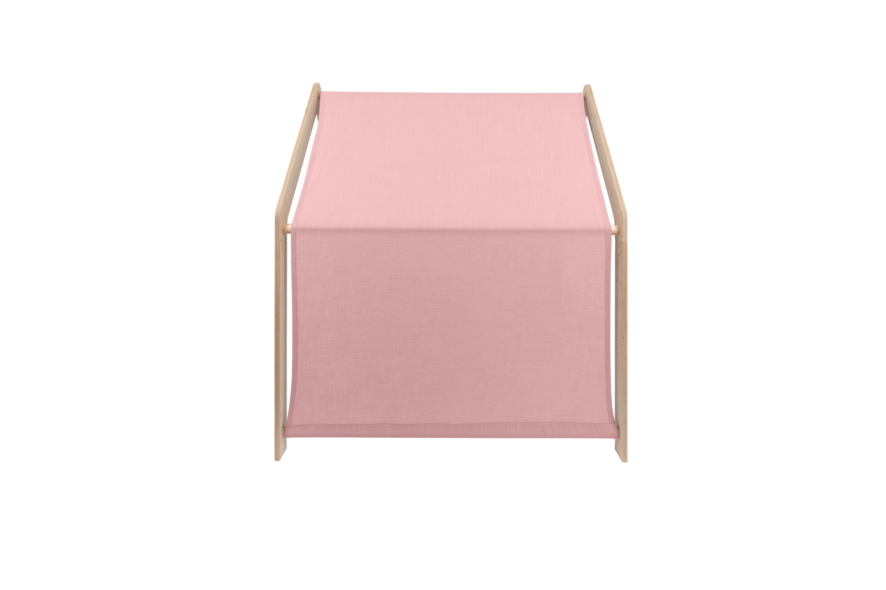 MeowBaby® Natural Wooden House for Kids - Pink Roof