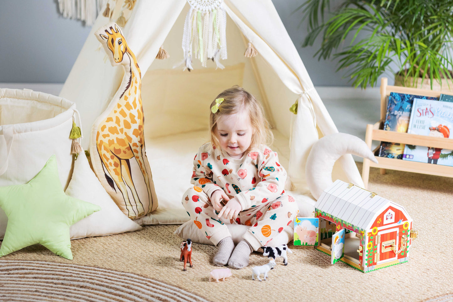 Teepee Tent Set - Creamy Tassel