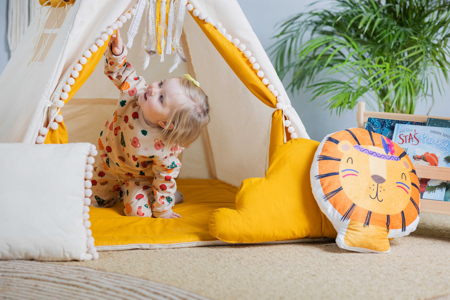 Teepee Tent Set - Creamy Honey