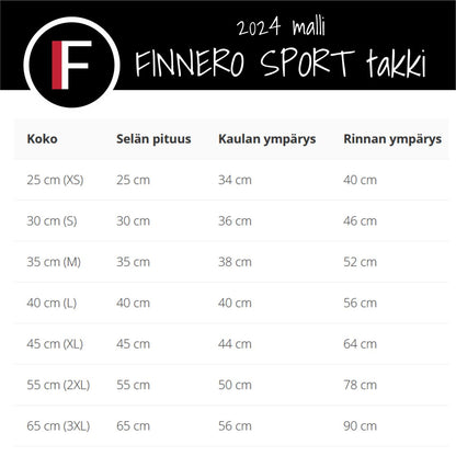 UUDISTETTU MALLI! FINNERO SPORT Softshell Takki koiralle