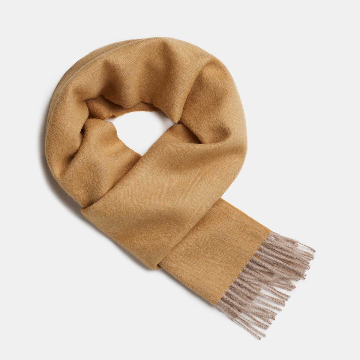 Natural Baby Alpaca Wool Scarf – Exclusive Fishbone