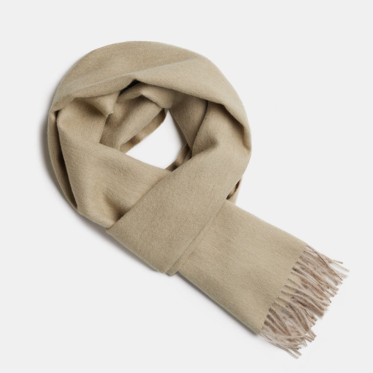 Natural Baby Alpaca Wool Scarf – Exclusive Fishbone