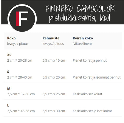 FINNERO CAMOCOLOR Säädettävä Pistolukkopanta - Vihreä