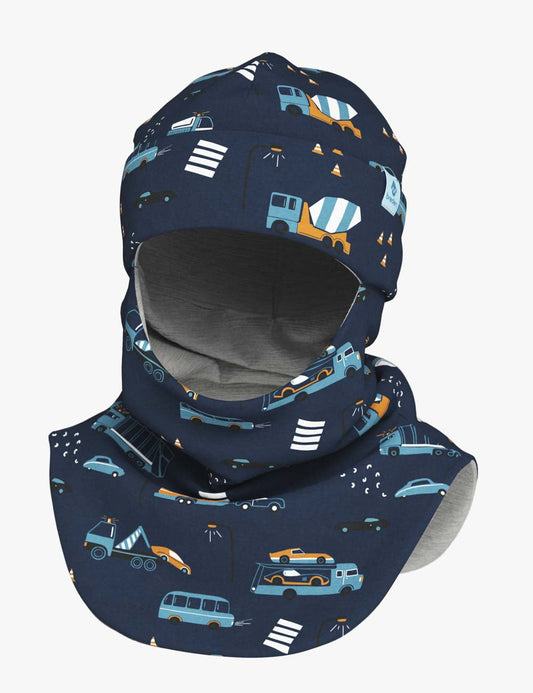 Thermal Merino Balaclava For Kids CLAVAN - Vehicles