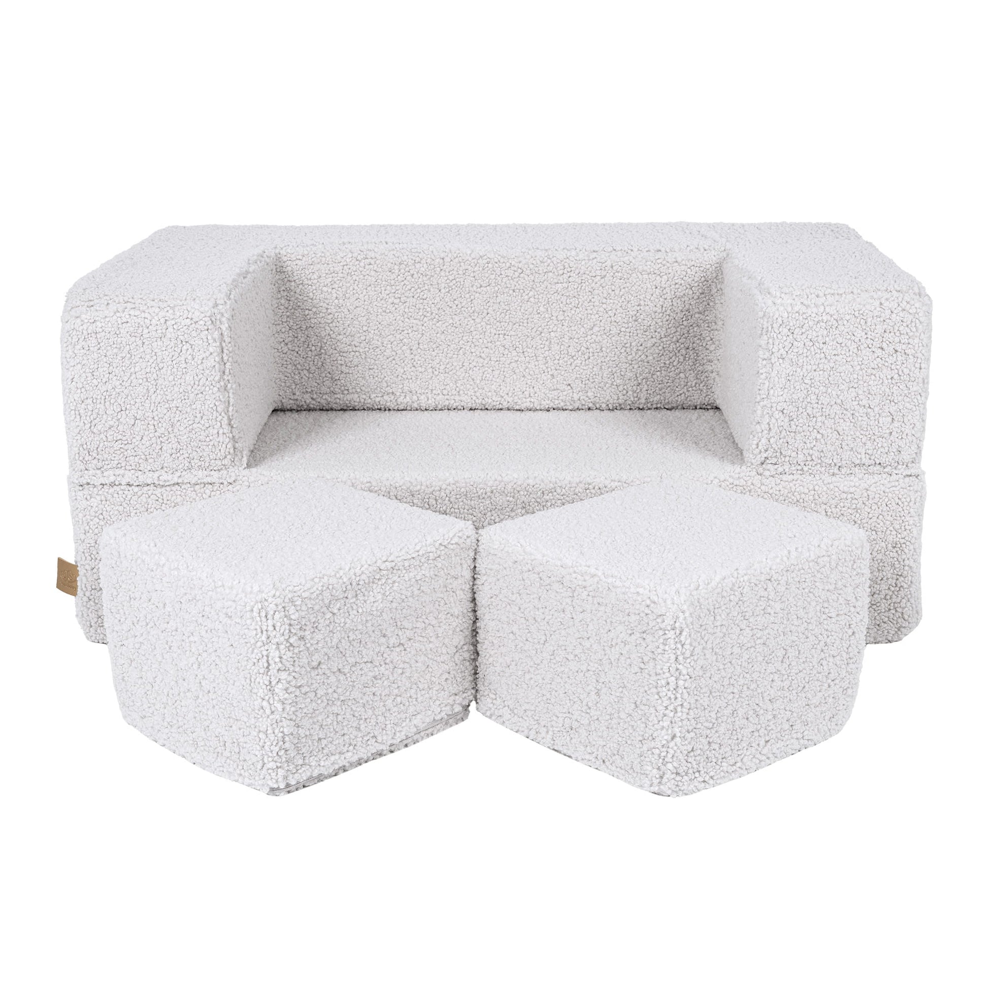 MeowBaby® Bearly Cube Sofa - White