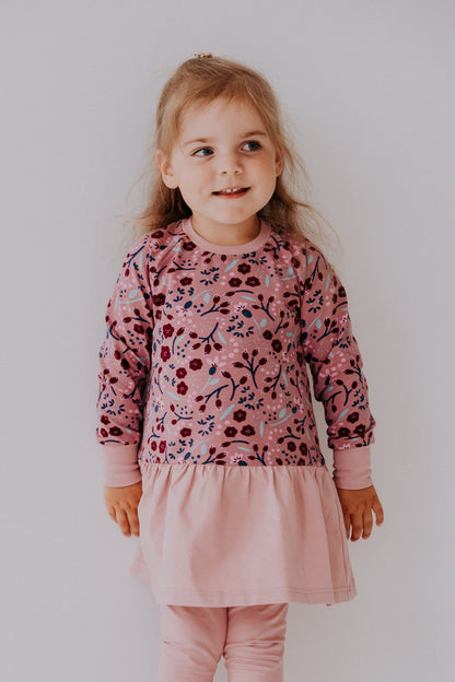 Girls Dress ELORA - Autumn Flowers