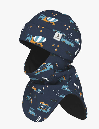 Fleece Balaclava For Kids FERN - Vehicles