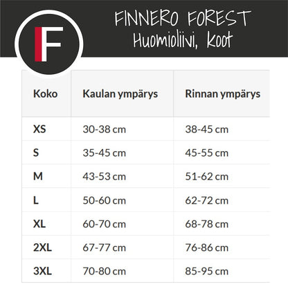 FINNERO FOREST Huomioliivi koiralle - Oranssi/Musta