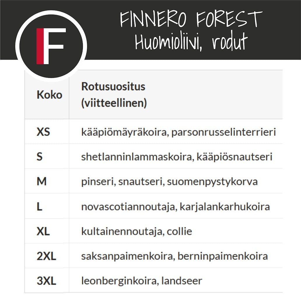 FINNERO FOREST Huomioliivi koiralle - Oranssi/Musta