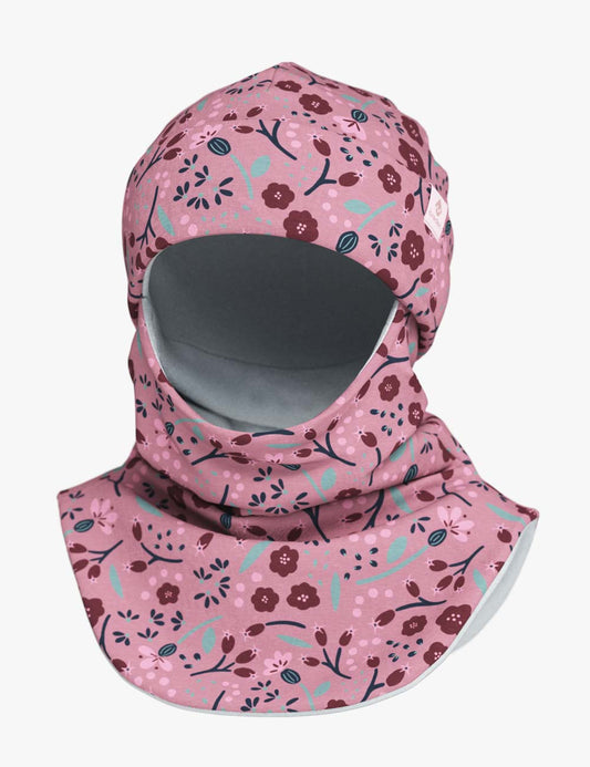 Thermal Fleece Balaclava For Kids FRODE - Autumn Flowers