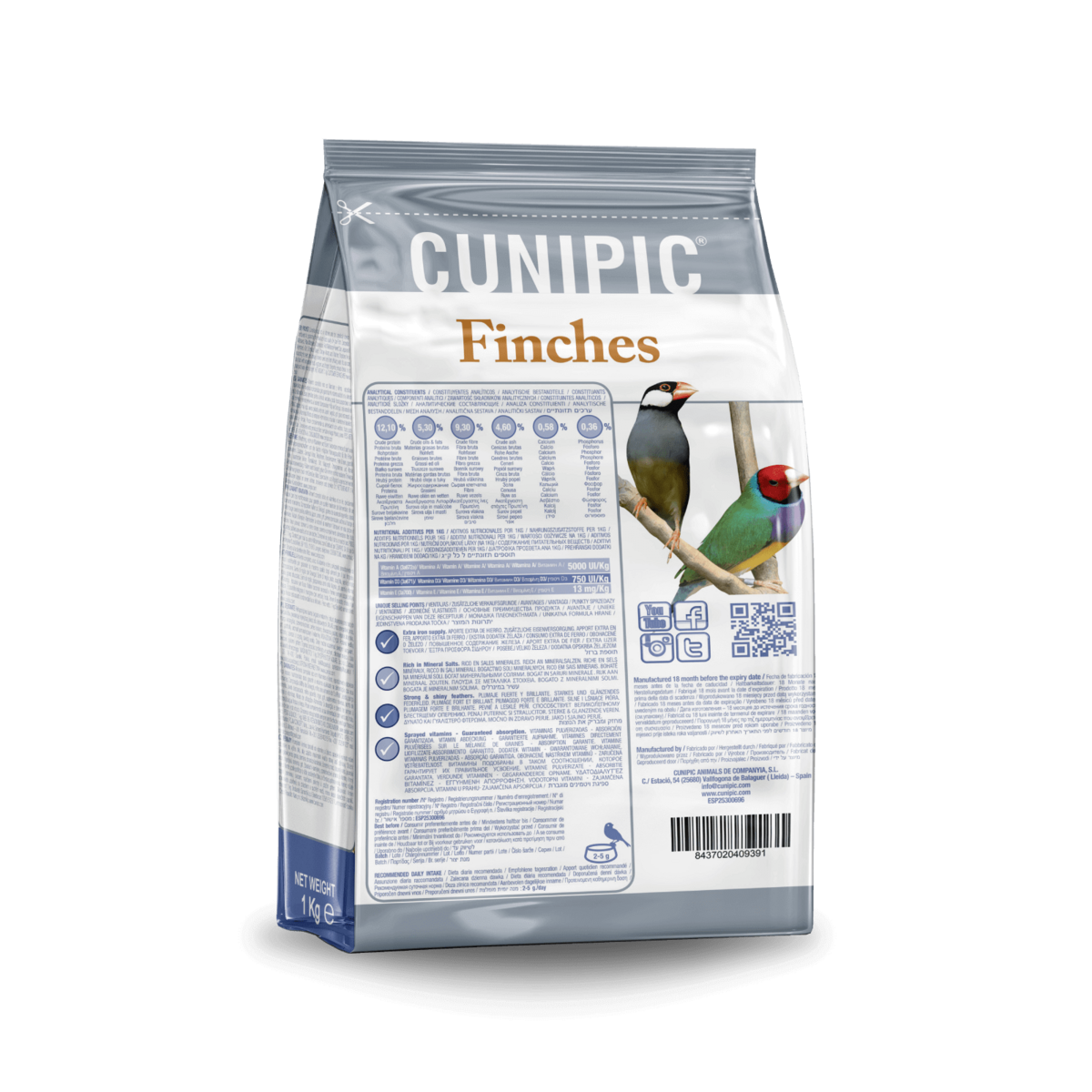 CUNIPIC Finches - peippojen ruoka 1kg