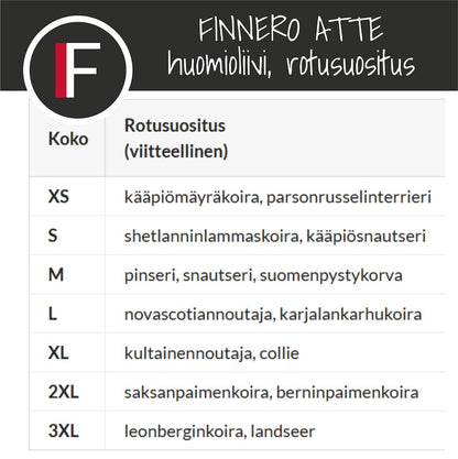 FINNERO ATTE huomioliivi koiralle