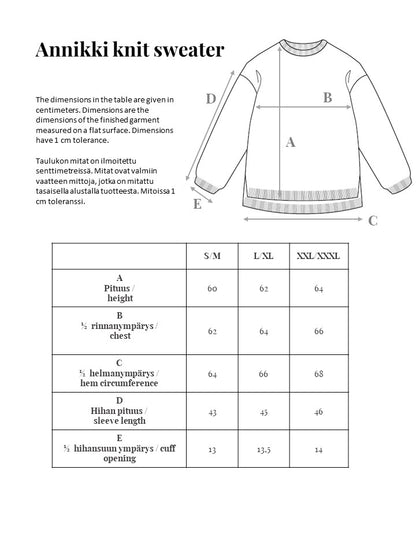 Naisten neulepaita Annikki