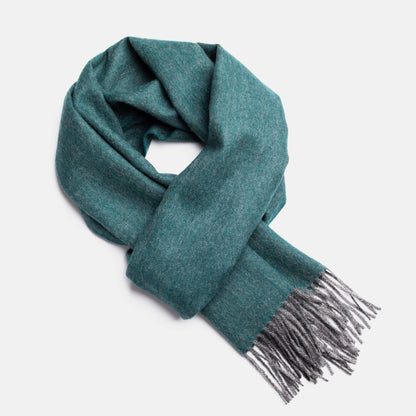 Natural Baby Alpaca Wool Scarf – Exclusive Fishbone