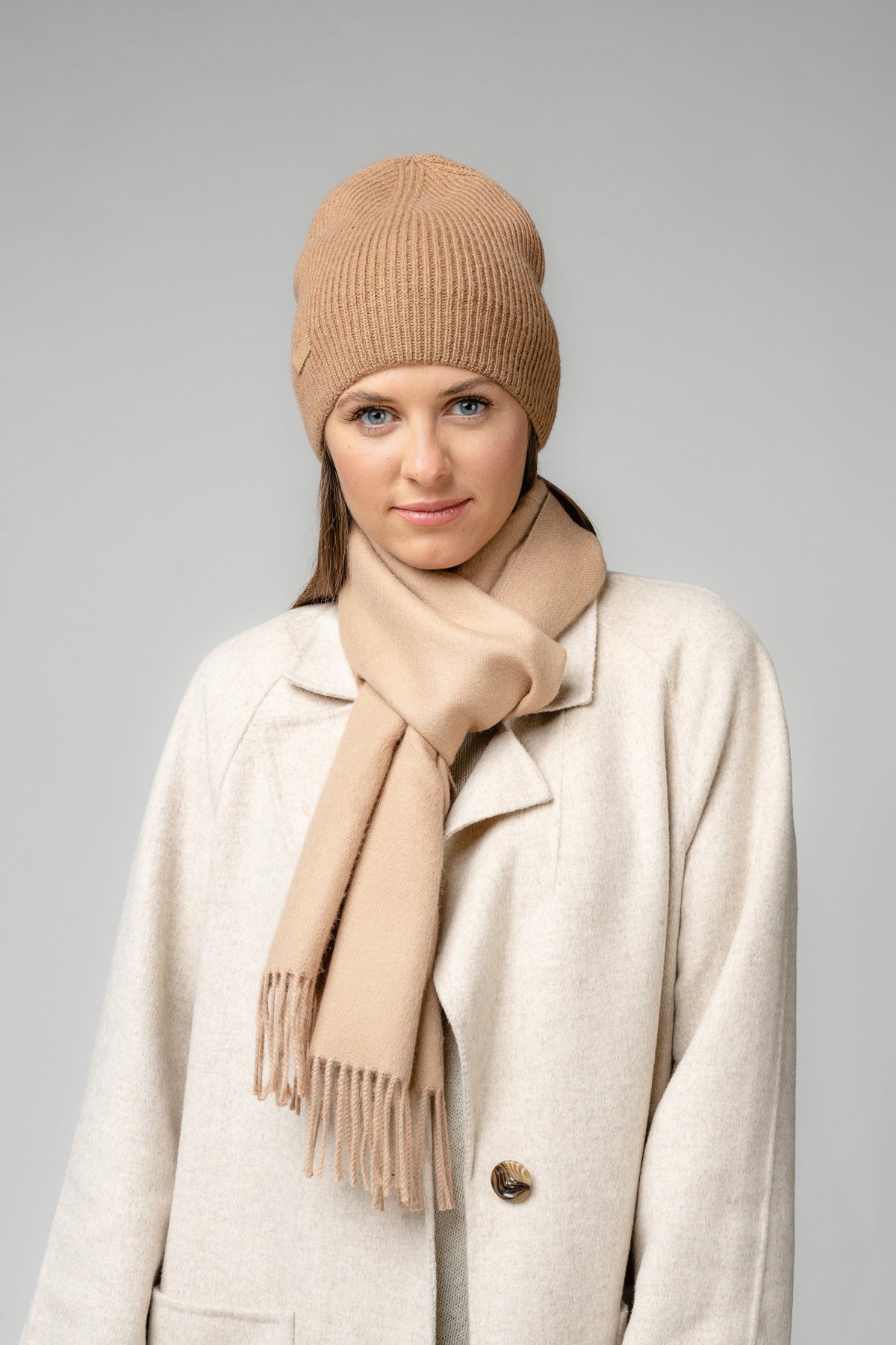 Natural Baby Alpaca Wool Scarf - Exclusive 180