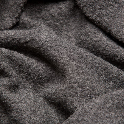 Luxurious Natural Superfine Alpaca Wool Boucle Throw