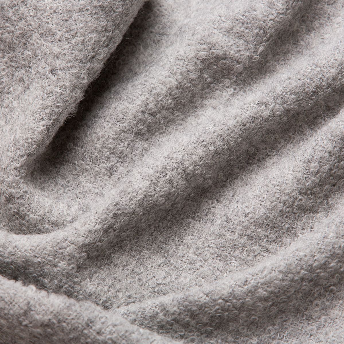 Luxurious Natural Superfine Alpaca Wool Boucle Throw